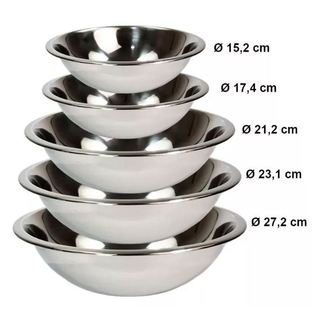Saladeira Tigela Inox Vasilha Bacia Grande