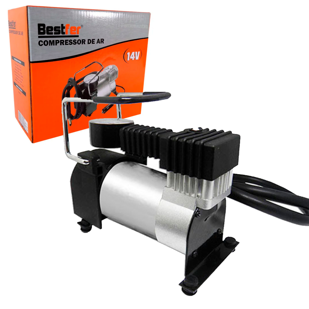 Mini Compressor De Ar Profissional 14v Com Manômetro Para Encher Ou Inflar Diversos Objetos - Spare Parts and Accessories for Vehicles