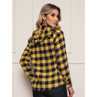 Camisa femininas xadrez blusinha blusas feminina Quadriculado