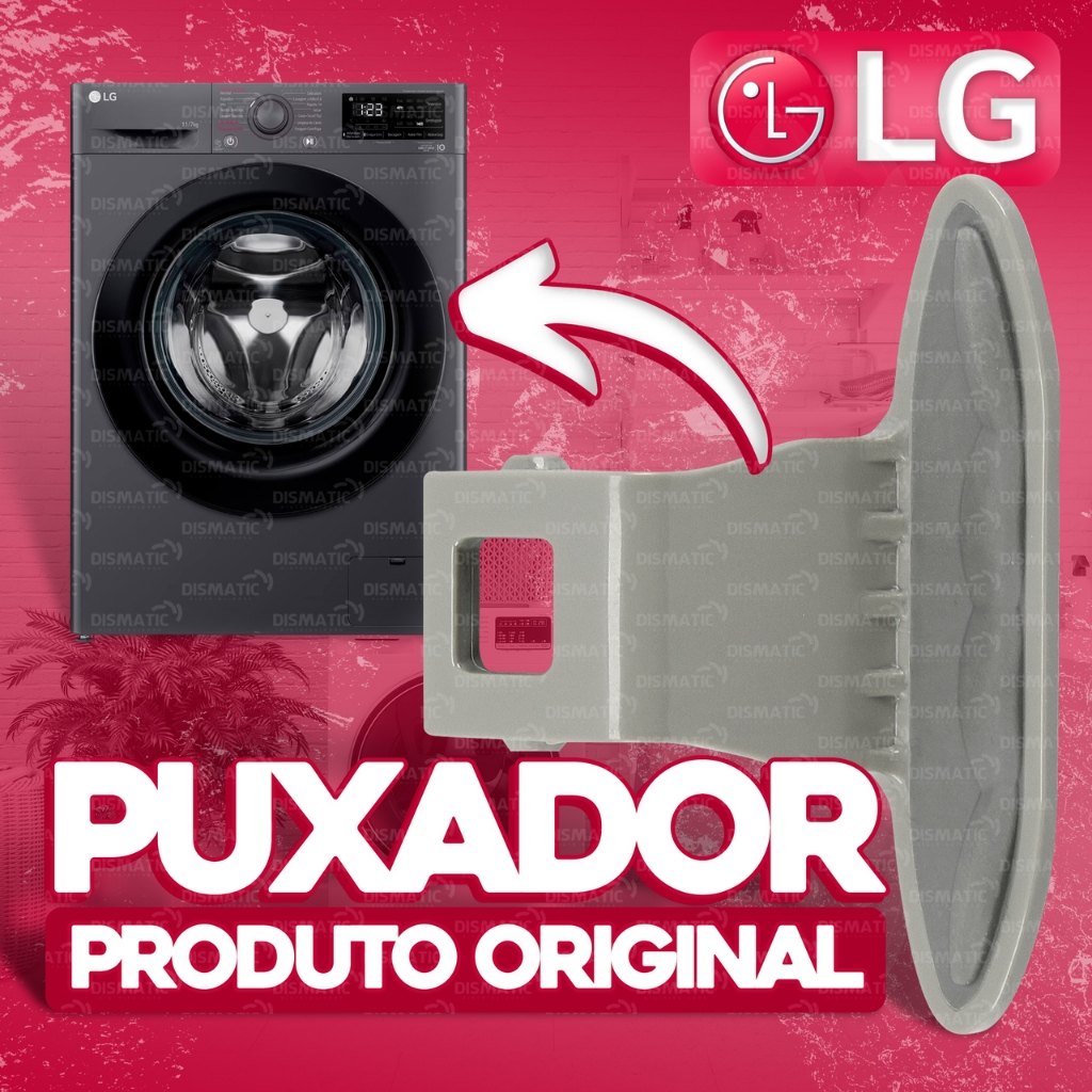 Puxador Da Porta Lava e Seca Original LG MEB61841201 / MEB61281101