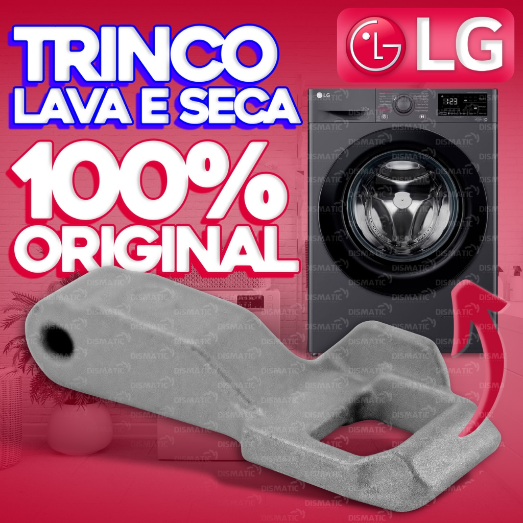 Trinco Pino Porta Lava E Seca LG Original MFG63099101 / AGF77417823 Novo