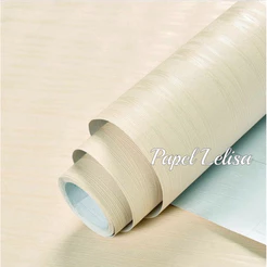Papel de Parede 3D Linha Bege 5 METROS x 45CM Adesivo Autocolante para Sala, Quarto