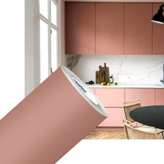 Papel Adesivo Vinil Envelopar Móveis Rose Fosco Imprimax - Largura de 60cm em Oferta na Shopee