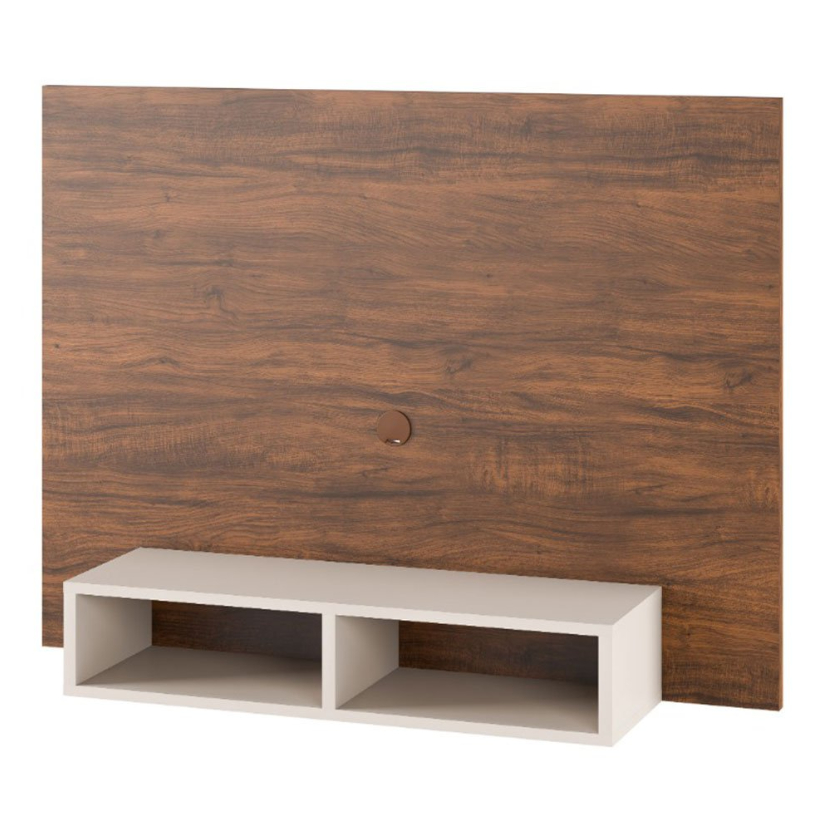 Painel Sala Para TV Até 42 Polegadas 120 cm Com Nicho e Prateleira Jazz Viero Móveis em Oferta na Shopee