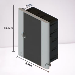 QUADRO CENTRO DE DISTRIBUIÇÃO FUMÊ 06/08 DISJUNTORES DIN TAF
