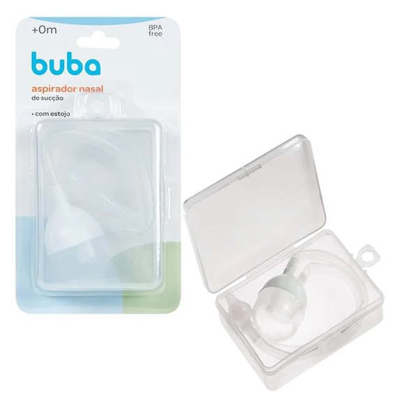 Aspirador Nasal de Sucção para Bebê da Buba com Estojo e Base Higiênica