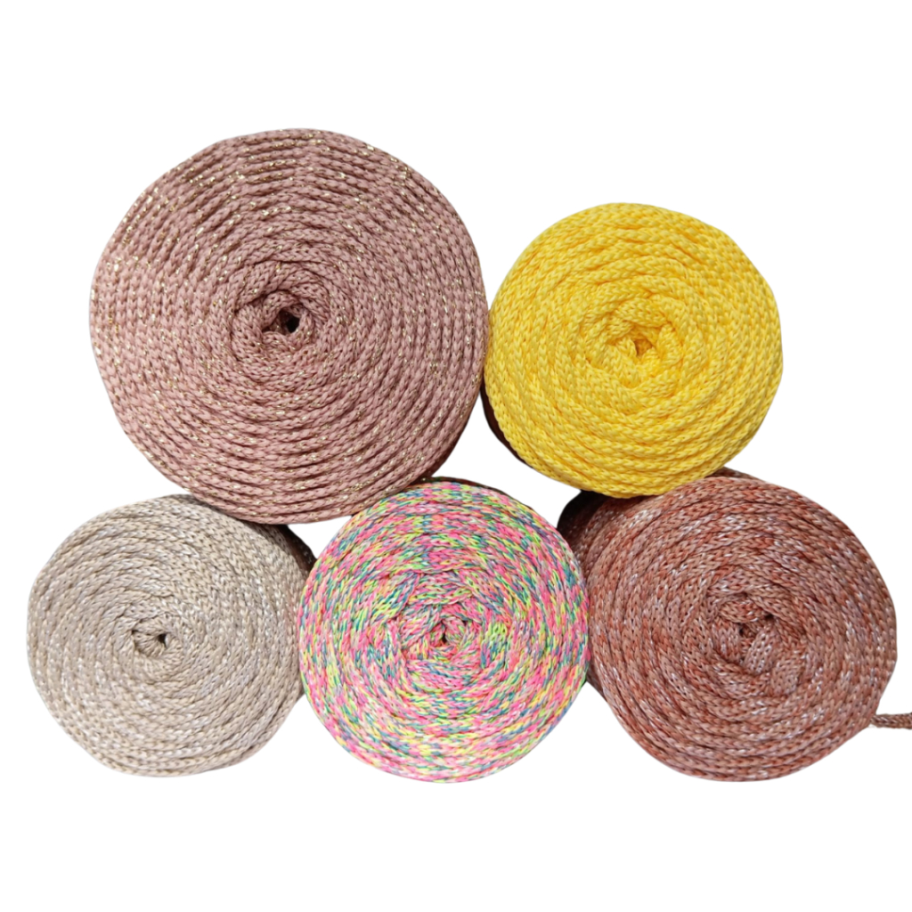 Fio Náutico Premium 100% Poliester 5mm Kit Cores 1KG Rebeca Fashion  - Kit Cores Aleatórias
