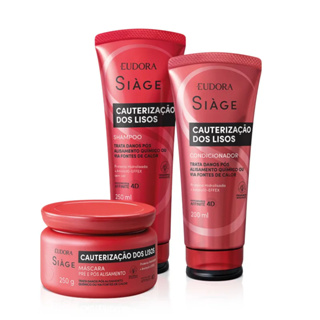 Combo Siàge Eudora Cauterização dos Lisos: Shampoo + Condicionador + Máscara Capilar em Oferta na Shopee