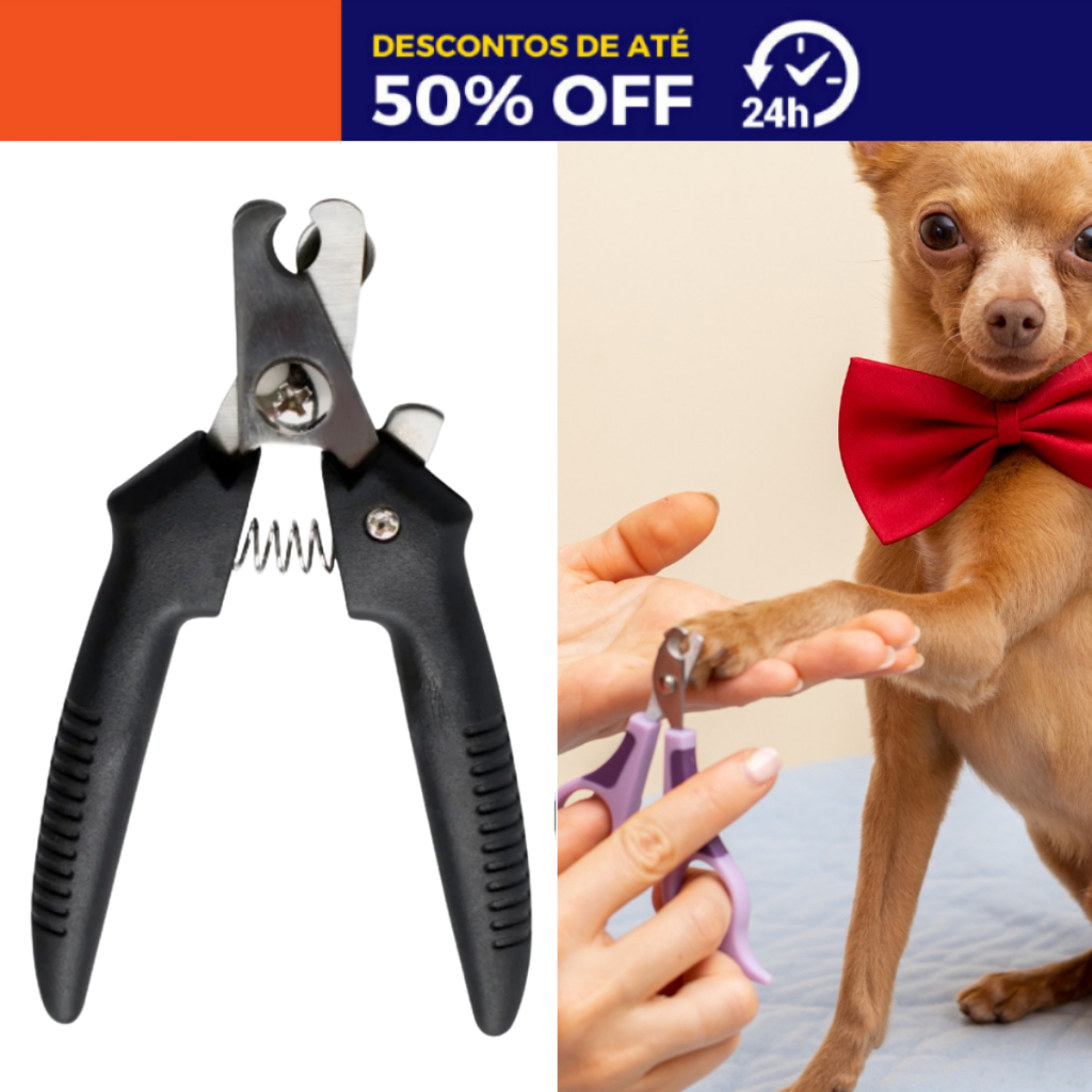 Alicate Cortador de Unha Cachorros Pequeno Médio Profissional para Cães Gatos Pets Dog