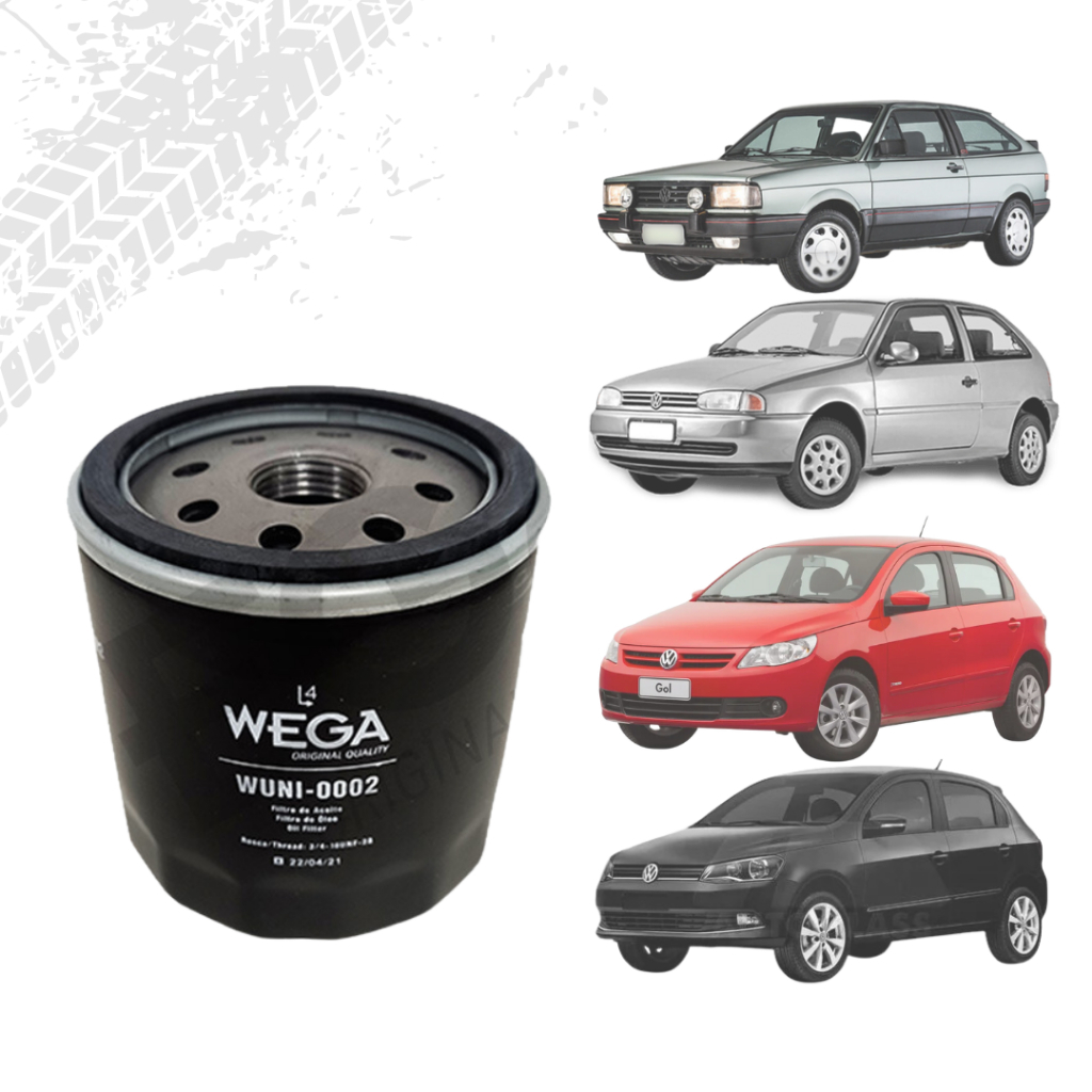 Filtro De Óleo VW Gol G1 G2 G3 G4 G5 G6 1.0 1.6 1.8 2.0 AT AP - 1982 a 2016 em Oferta na Shopee