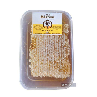 Favo de Mel de Abelhas 100% Puro natural 400g Branquinho direto do Produtor em Oferta na Shopee