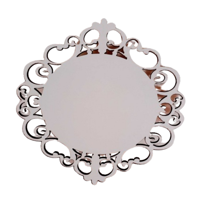 Placa Moldura Escapulário 10 Cm Mdf Branco- 10 Unidades em Oferta na Shopee