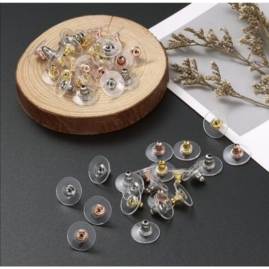 Tarraxa De Brinco Silicone Sutiã Orelha- Níquel - 8 Peças - PREÇO INCRÍVEL-Tarraxa em Oferta na Shopee