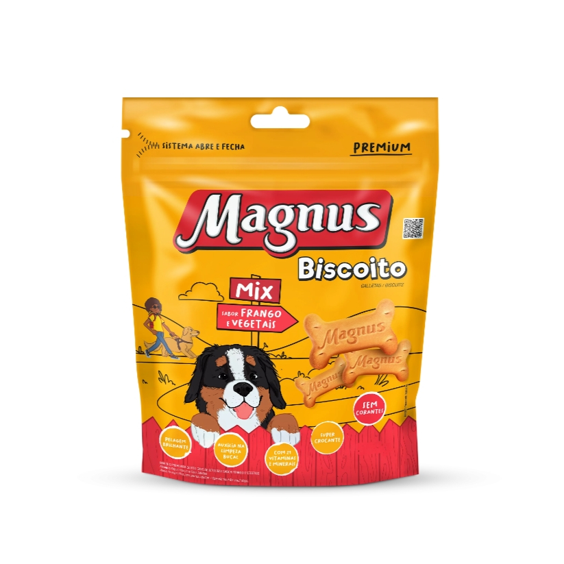 Magnus Biscoito Mix 1Kg para Cães Adultos Adimax - Pets