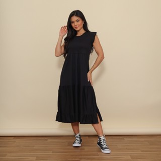 Vestido Midi Núbia Preto