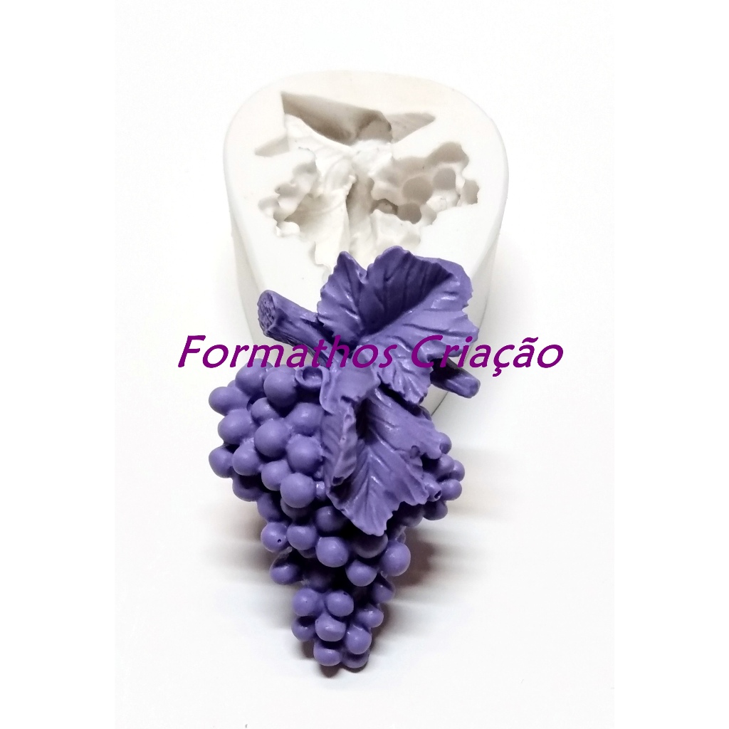Molde de Silicone Fruta Cacho de Uva n. 5 - para Alimentos e Artesanatos em Oferta na Shopee