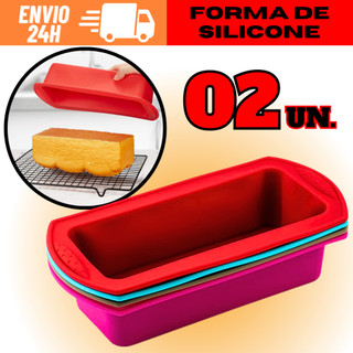 Kit 2 Assadeira Forma De Pães Bolos Retangular Antiaderente Forno Airfryer E Microondas Envio Rápido