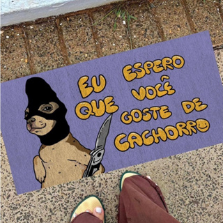 Tapete Ameaça do Cachorro em Oferta na Shopee