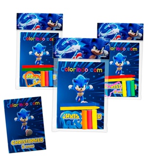 Mini Livreto + Giz, Massinha E Molde Personalizado Para Colorir Tema Festa Infantil 8 Pg 10x15cm em Oferta na Shopee
