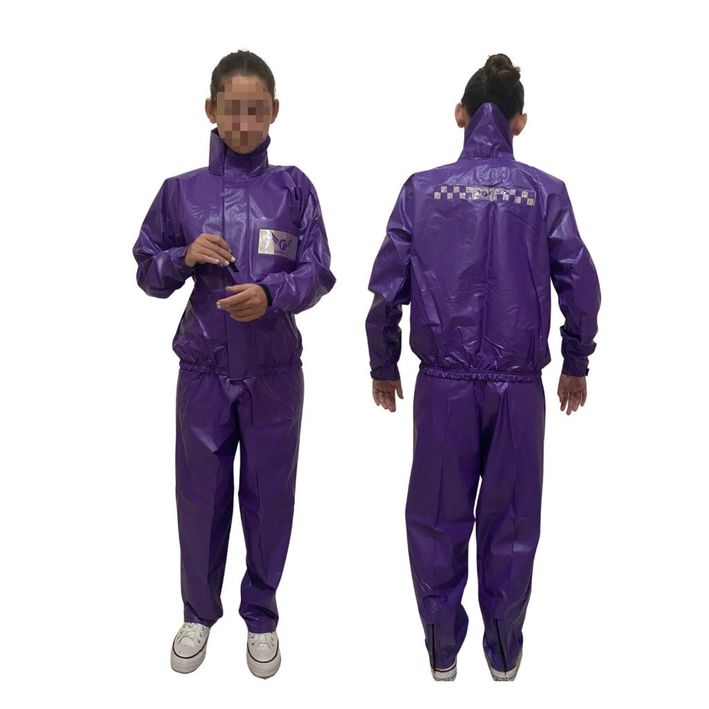 Capa de Chuva para motociclista Feminina em PVC 100% Impermeável em Oferta na Shopee