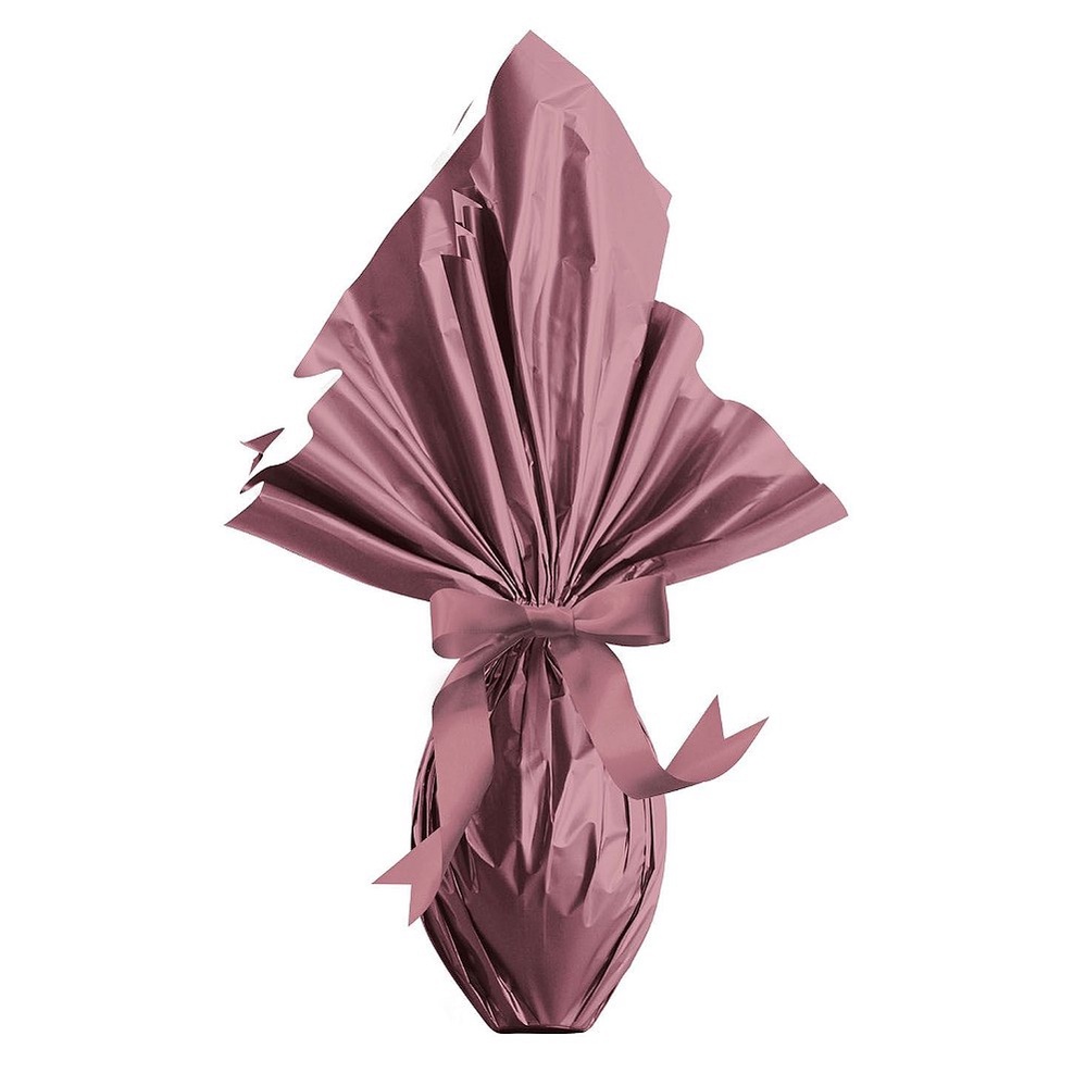 Saco Express 44x44cm para Ovos de 500g a 750g - Rosê Gold Metalizado - 5 unidades - Cromus - Rizzo Distribuidora