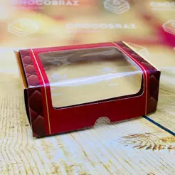 10~40 Caixas P/2 Ovos de Páscoa 50 g C/ Visor Páscoa Elegance 4770 (PASCOA IDEIA OUTLET) OFERTA
