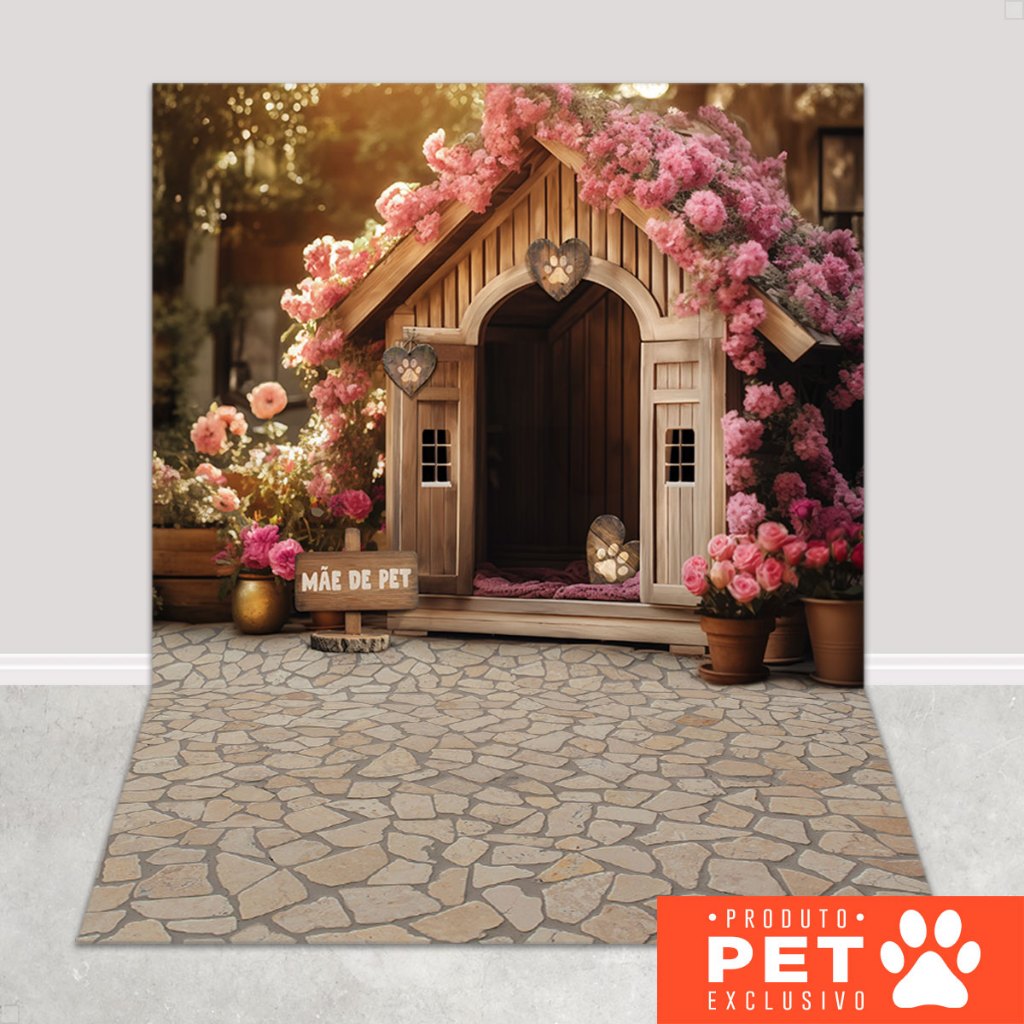 Fundo Fotográfico Pet Dia das Mães Cenário Flores Painel Sublimado Em Tecido 1,20x1,70m para Foto em Oferta na Shopee