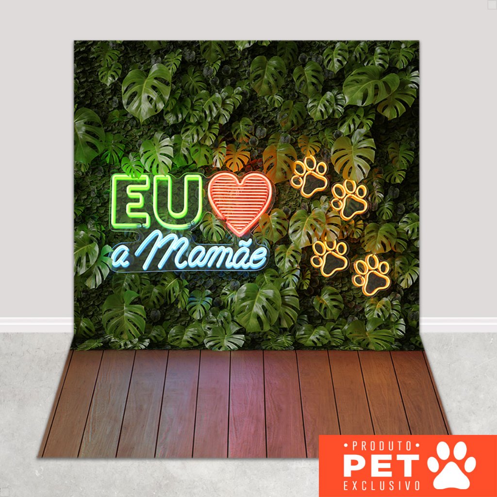 Fundo Fotográfico Pet Shop Dia das Mães Sublimado Cenário Painel Em Tecido 1,20x1,70m para Foto em Oferta na Shopee