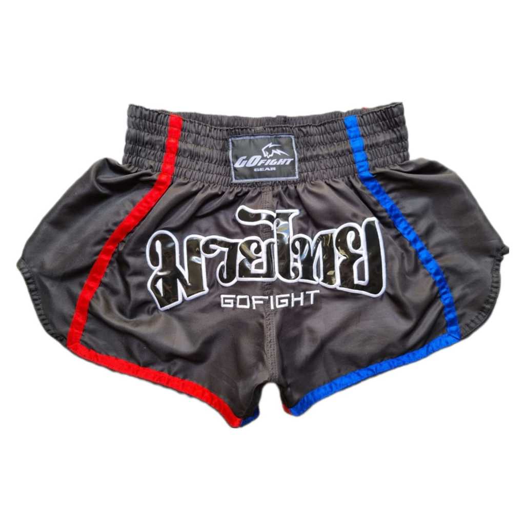 Short Muay thai Estilo Tailandês Go Fight Fire and Ice