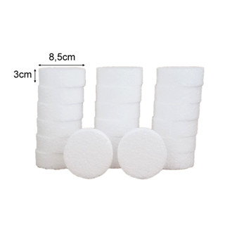 Disco De Isopor 8,5 Cm x 3 Cm Alt C/20 Un Doce Cenográfico em Oferta na Shopee