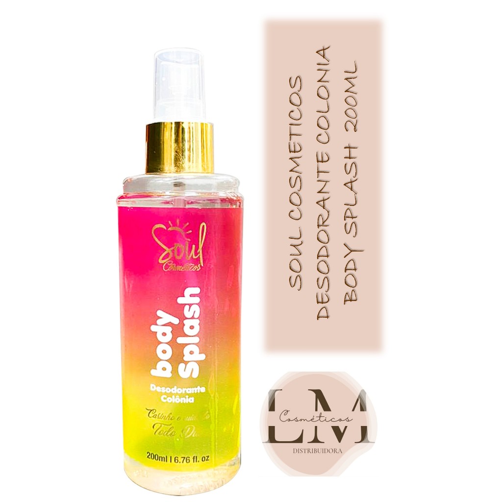 Soul Cosmeticos Desodorante Colonia Body Splash  200ml em Oferta na Shopee