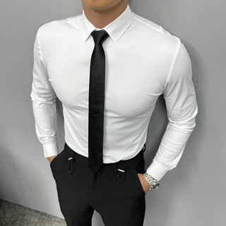 Camisa Social Masculina Manga longa Slim Fit Casual Mega Oferta em Oferta na Shopee