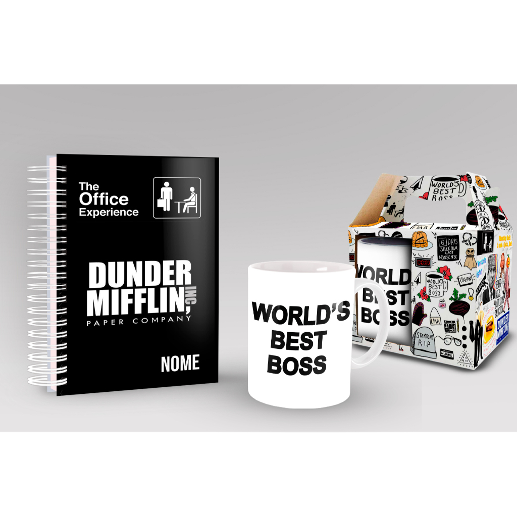 Caneca Série The Office + Kit com Agenda Personalizado com Nome