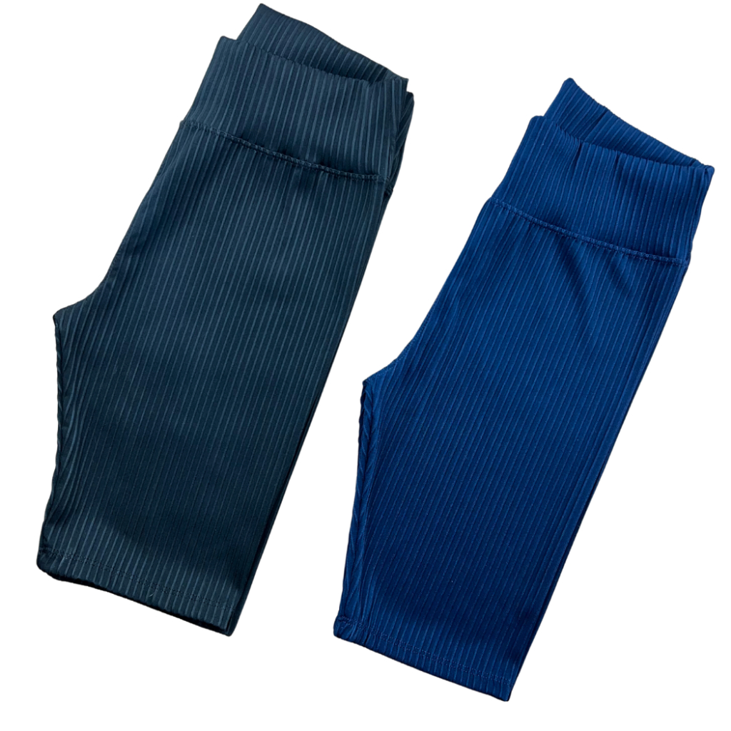 Detalhes do Bermuda canelado feminino tendência verão