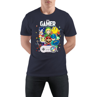 Camiseta Camisa Super Mario Bros Gamer Blusa infantil e Adulto 100% Algodão Blusa unissex Varias Estampas