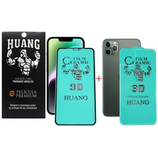 Kit Película Premium Huang Cerâmica HD + Traseira iPhone em Oferta na Shopee