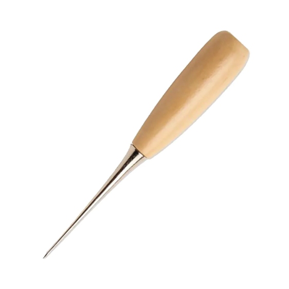 Furador Manual Agulhão Cônico Artesanato Couro EVA Papel Madeira Precisão DIY 11,3cm