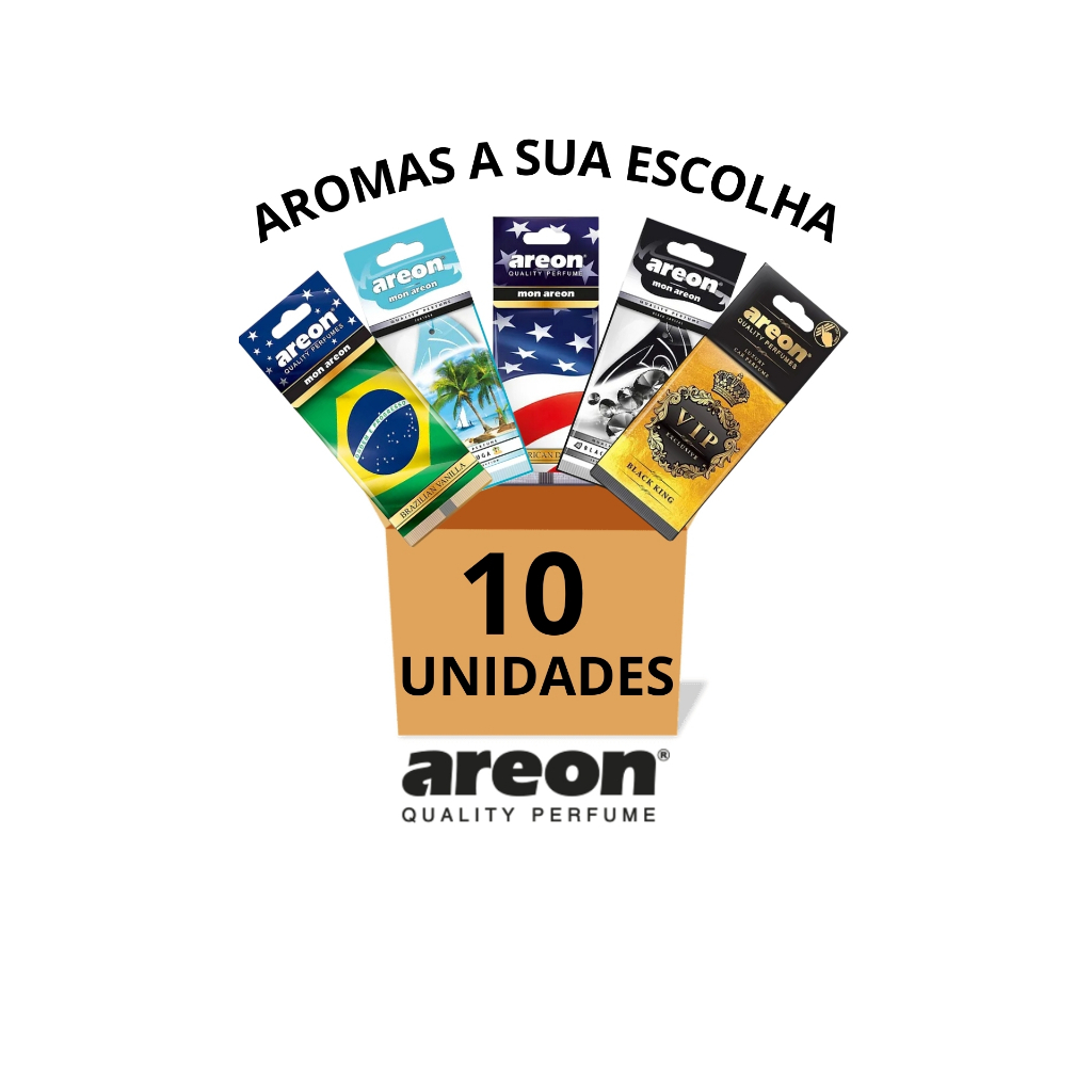 10 Aromatizantes Areon - aromas a sua escolha em Oferta na Shopee