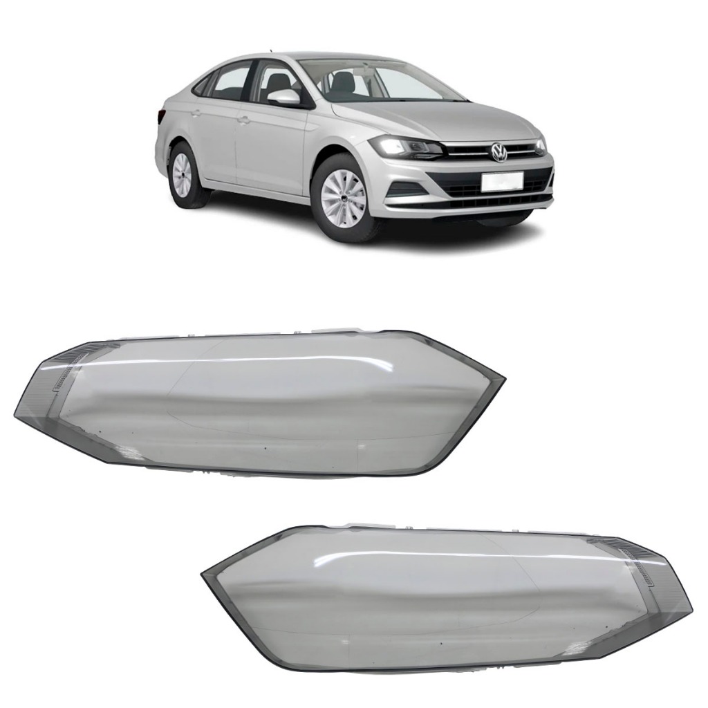 Lente Farol Dianteiro Virtus 2018 2019 2020 2021 2022 Fumê Lente Lisa Acrilico em Oferta na Shopee