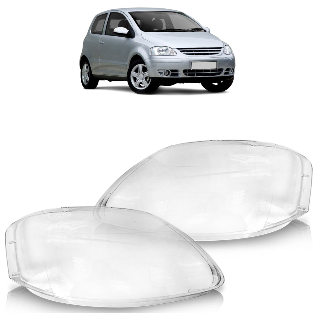 Lente Farol Principal Fox 2003 2004 2005 2006 2007 2008 2009 Transparente Lente Lisa Acrilico em Oferta na Shopee