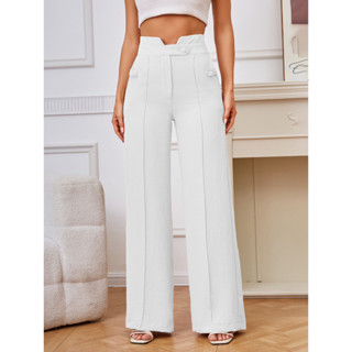 3075Calça alfaiataria/Elegante/Casual/Estilo/Conforto/tendência/Cintura Alta/Elegante/addmoda