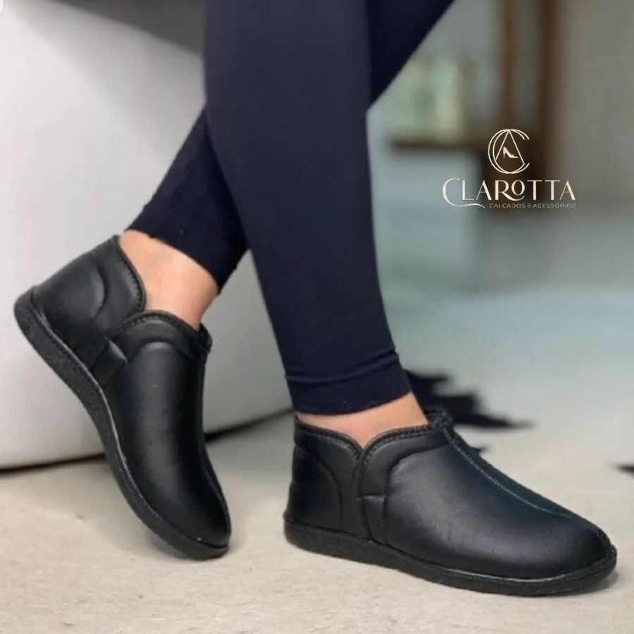 Pantufa unisex 100% forrada com pelinhos para uso dentro e fora de casa - home office