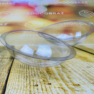 20~100 Blister Casca Ovo 100g  Blister para Ovo de Páscoa - Forma para ovo de chocolate - Berço para ovo (CHOCO) em Oferta na Shopee