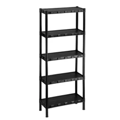 Estante Prateleira Multiuso Modular Organizadora Plástico com 5 Prateleiras - COM PEZINHOS