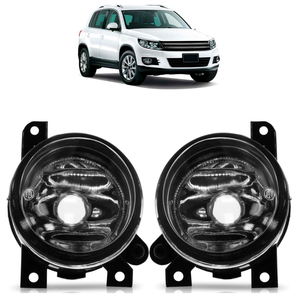 Farol de Milha Auxiliar Tiguan 2012 2013 2014 2015 2016 2017 Neblina Lente Lisa Vidro em Oferta na Shopee