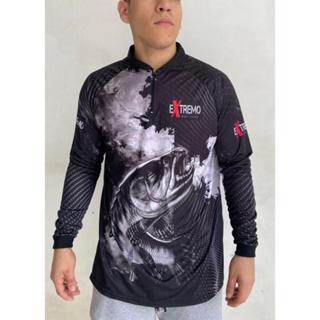 Camiseta de pesca com proteção UV50DRY (TRAIRA PRETA) em Oferta na Shopee