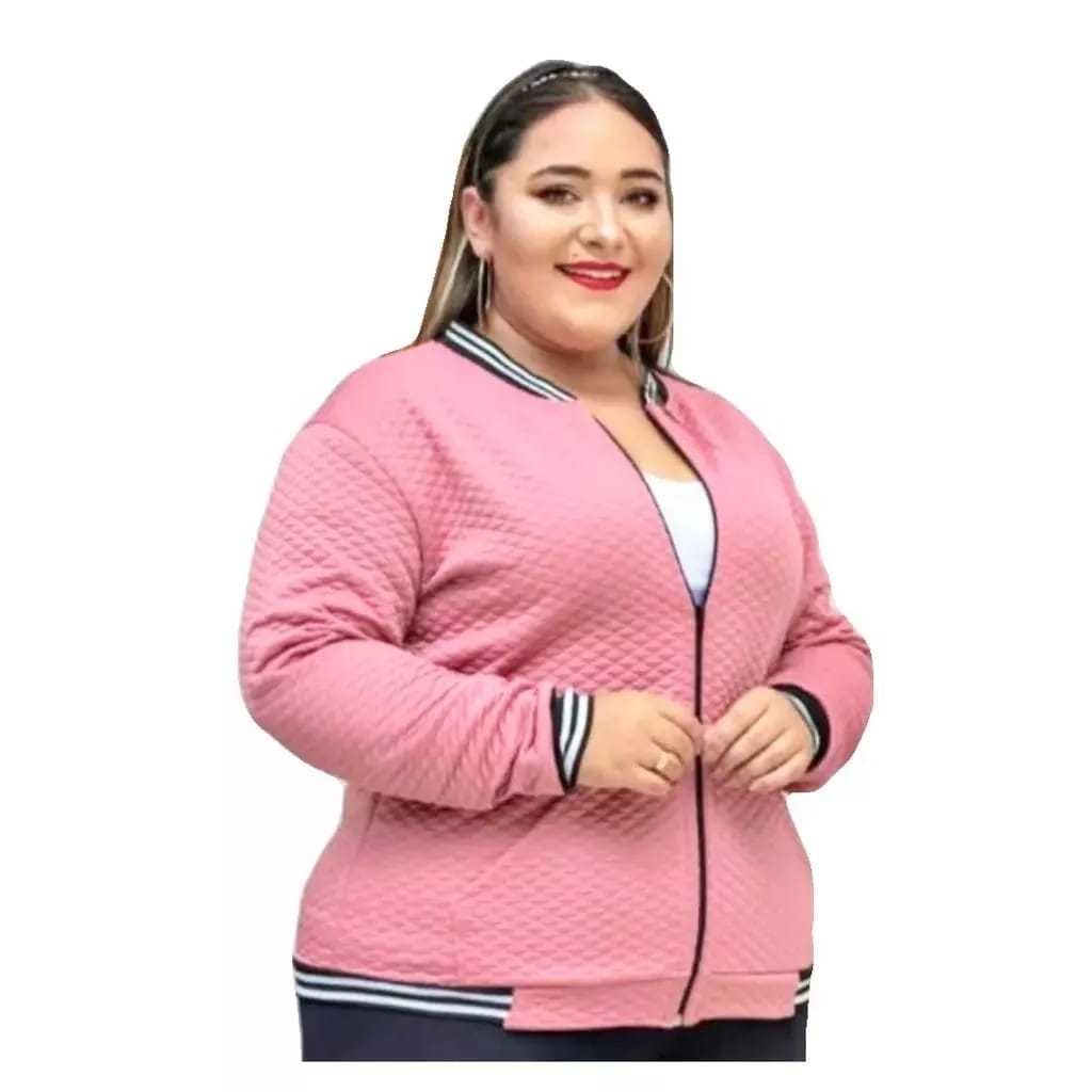 Jaqueta Bomber Plus Size Casaco Blusa Feminina Com Ziper Inverno Super Oferta em Oferta na Shopee