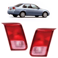 Lanterna Traseira Civic 2001 2002 2003 Bicolor Lente Estriada Acrilico