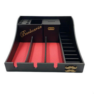 Suporte para 3 Máquinas + Porta Pentes + Porta Tesoura + Descarte  de Laminas + Organizador em MDF em Oferta na Shopee