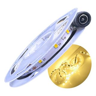 Fita de LED 5 Metros Luz Quente 3000K – Auto Adesiva, 12V, 300 LEDs SMD, Ideal para Decoração em Oferta na Shopee